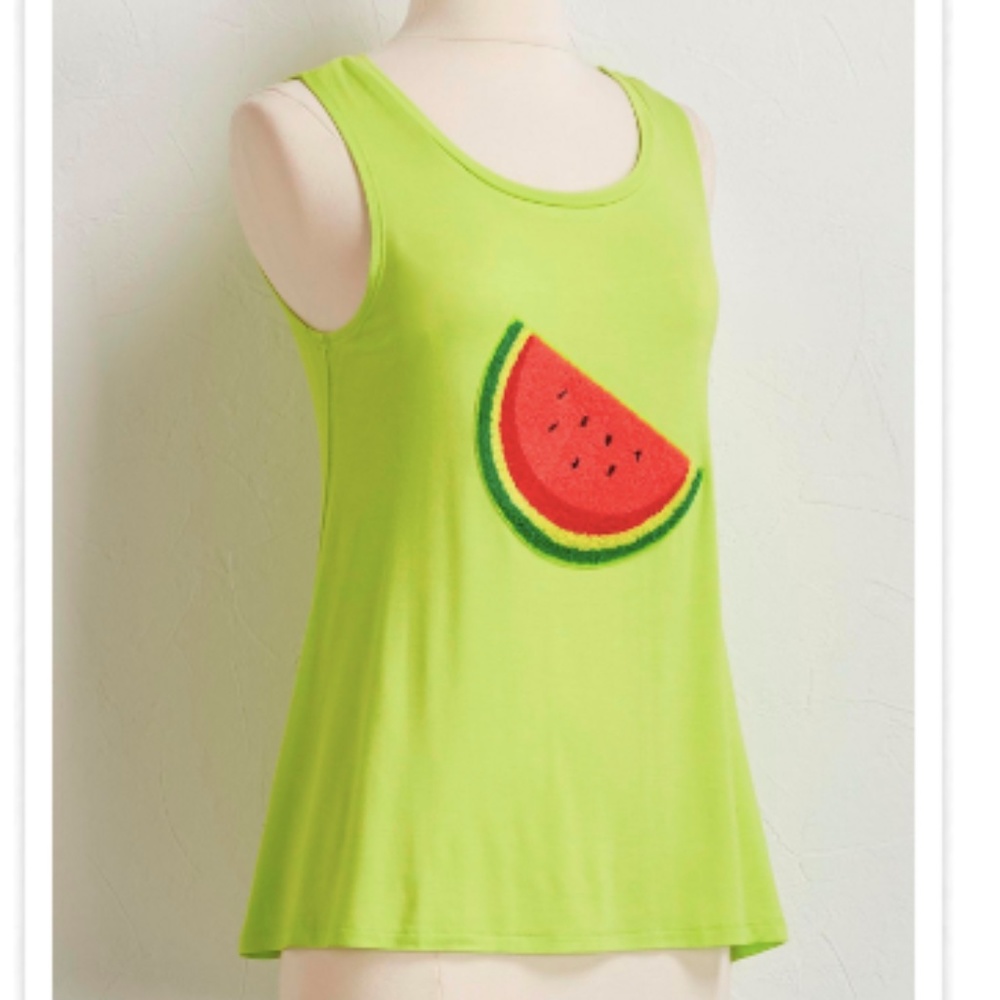 size L, bust up to 38” inches, watermelon tank top, new 🍉 condition